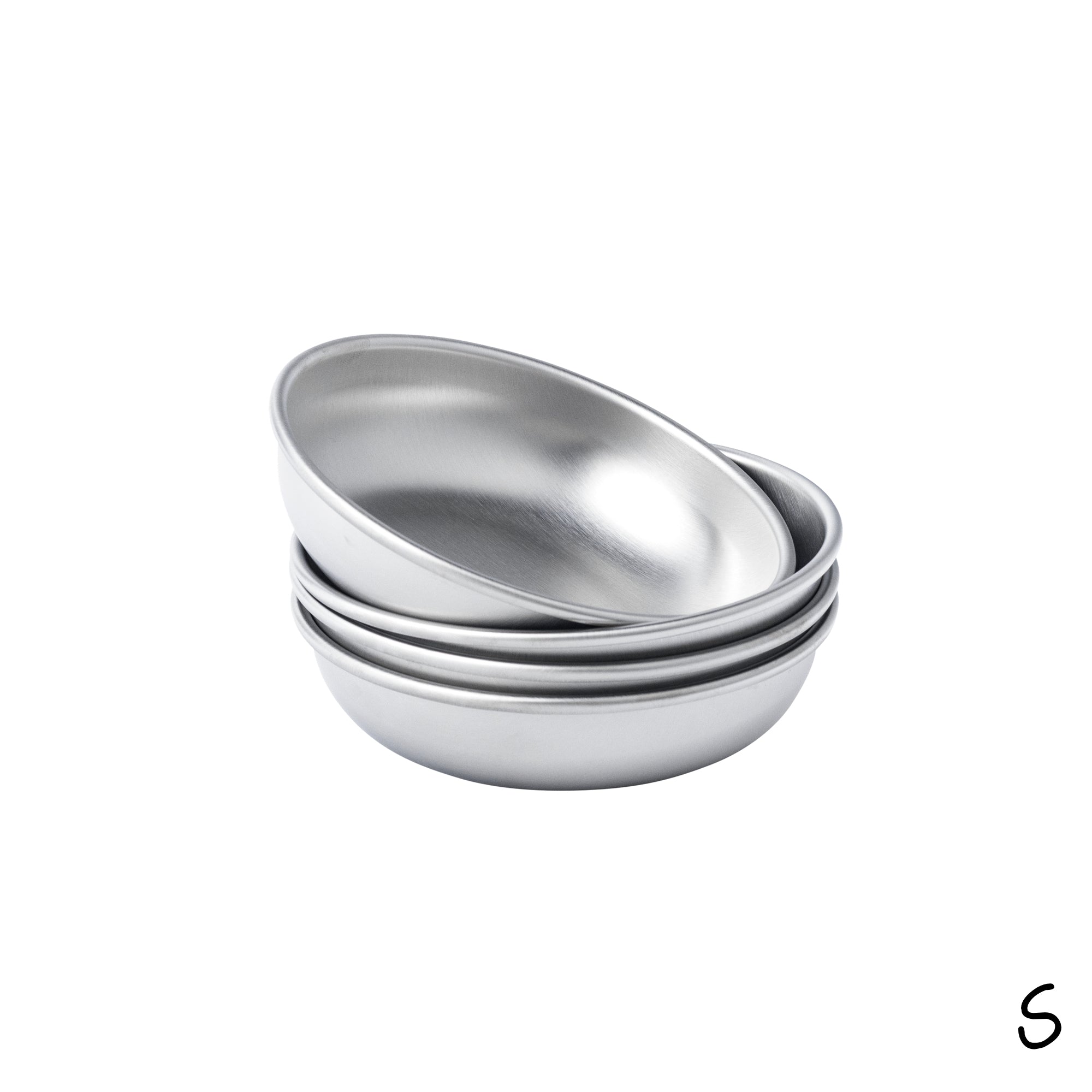 The Ramsay: Shallow Stainless Steel Dog Bowl w/ Non-Slip Base